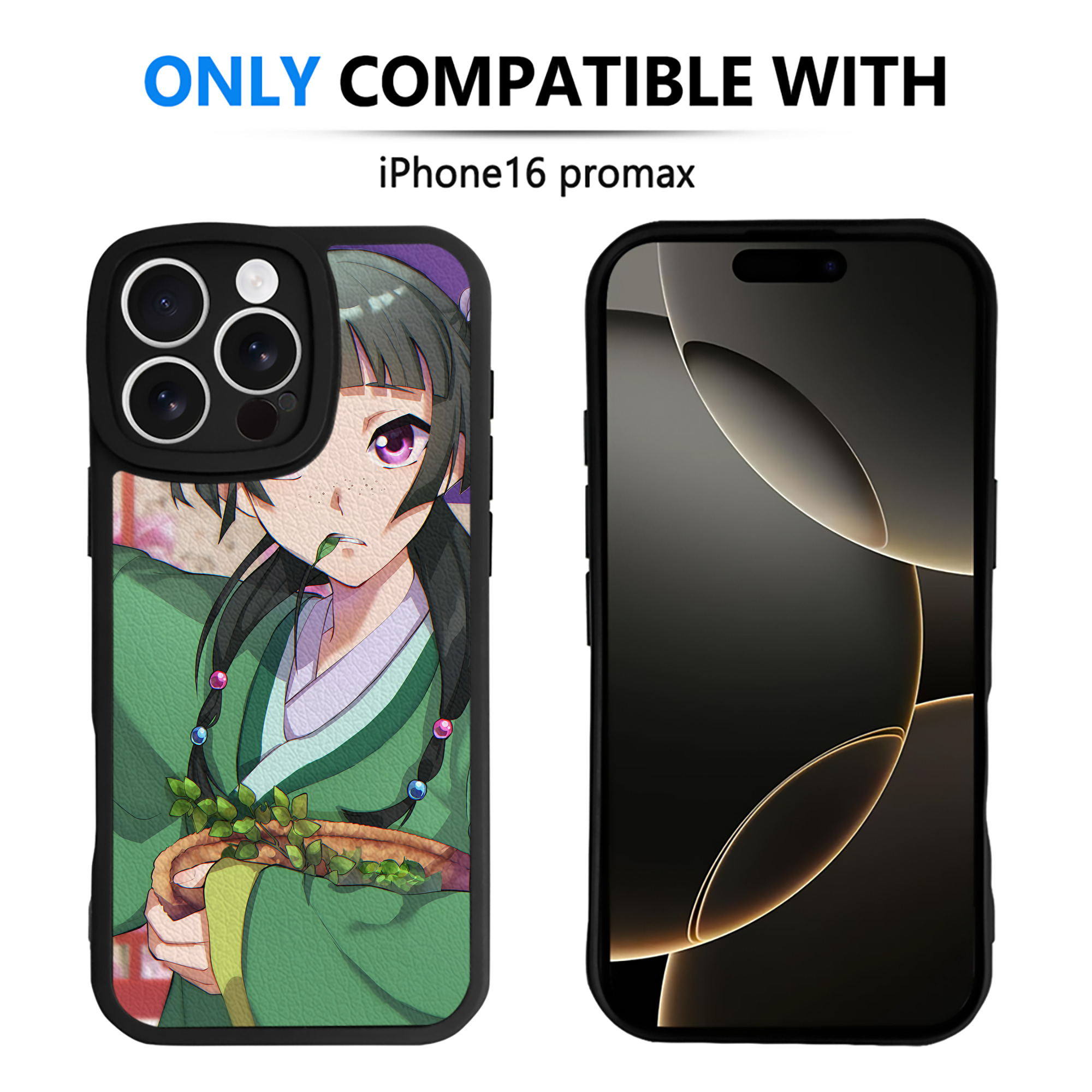 （画像用） 薬屋のひとりごと The Apothecary Diaries 【iPhone 16シリーズ対応】シリコンスマホケース（レザー調） 材質：シリコン